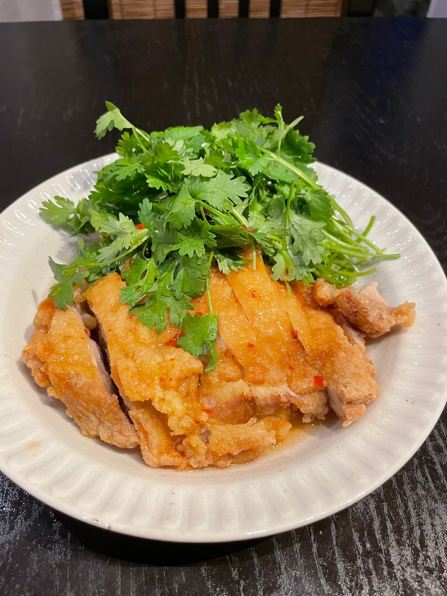 【アジア料理風】揚げ鶏のスイートチリソース！