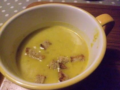 圧力鍋だと素材の味が引き立ちますね♪かぼちゃ少なめでも甘くて飲みやすいスープでした。