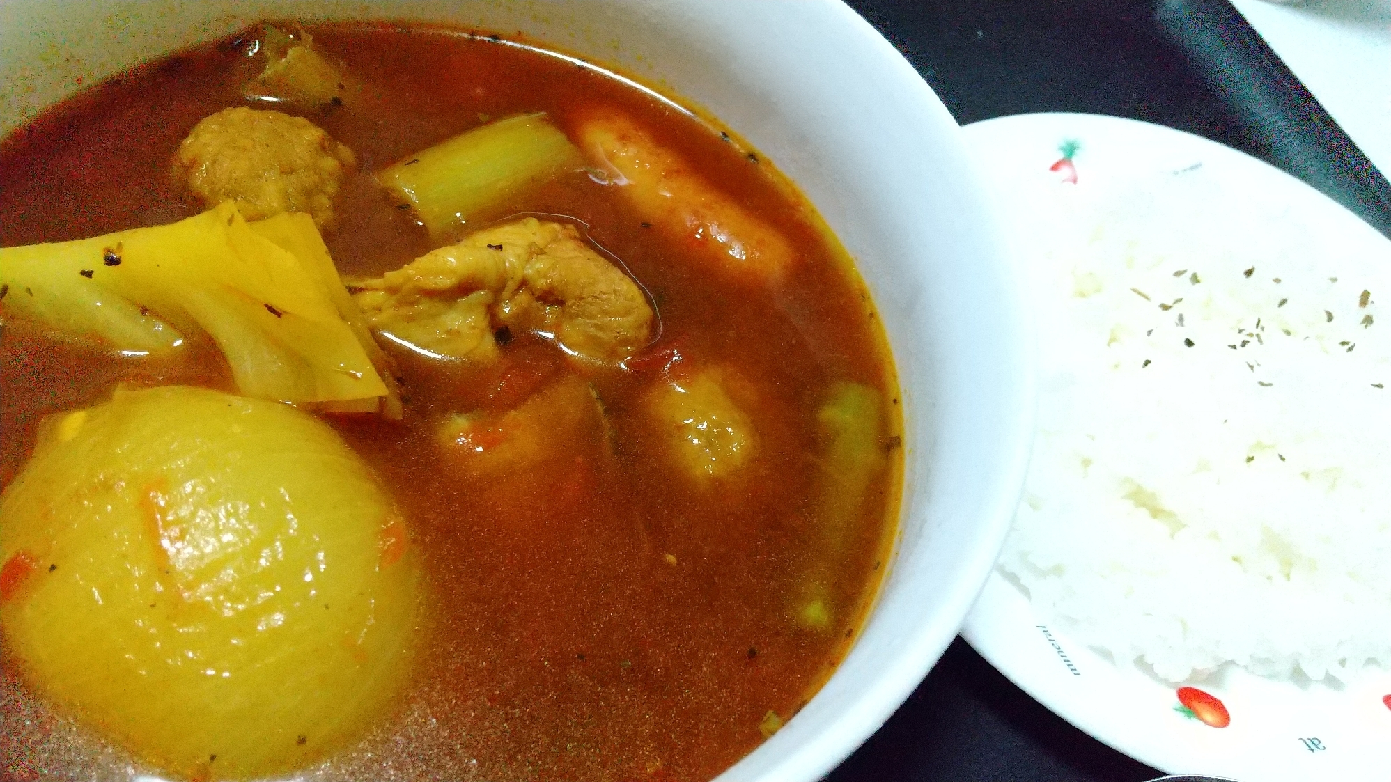 余り物で30分スープカレー☆