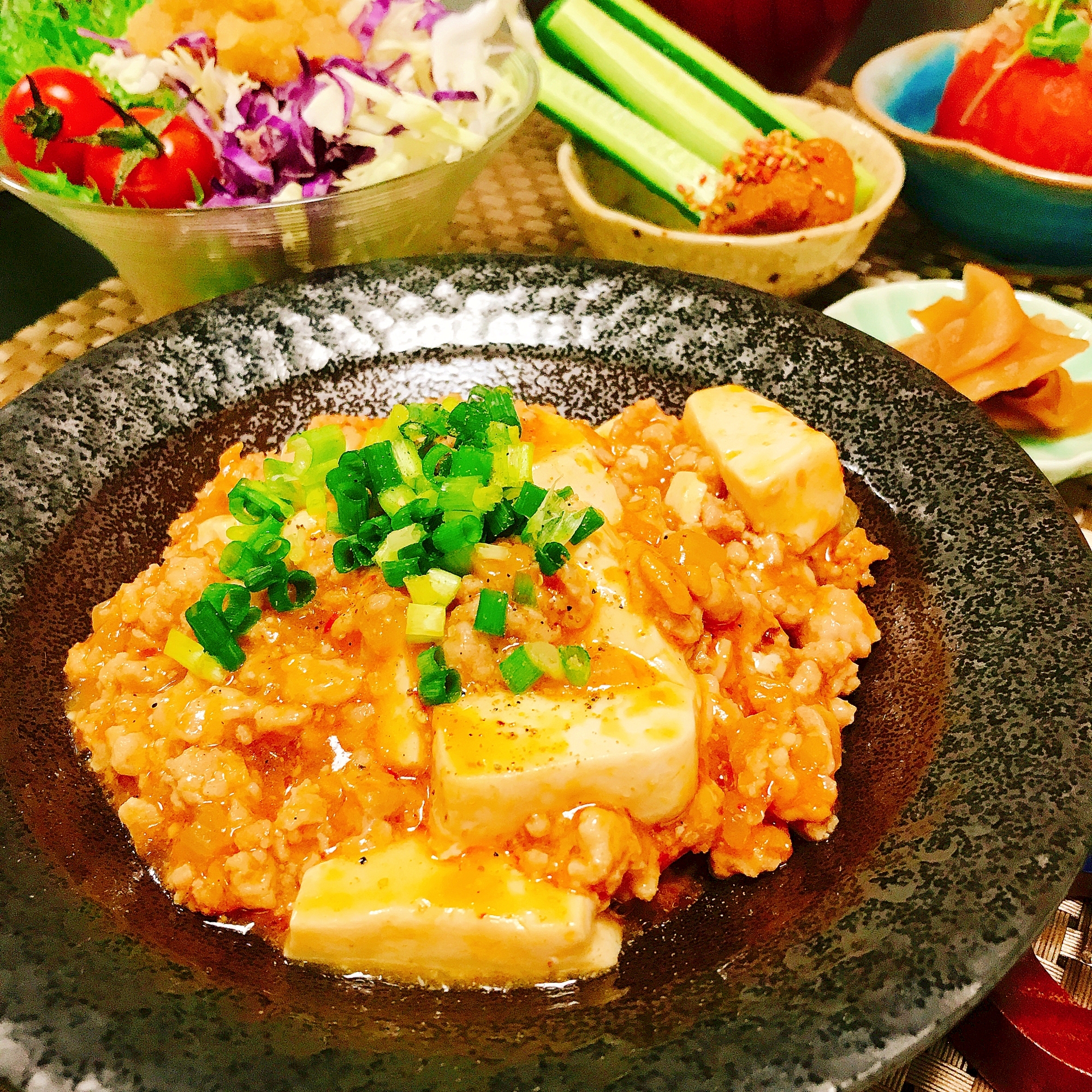 ちょっぴりヘルシー♪鶏麻婆豆腐