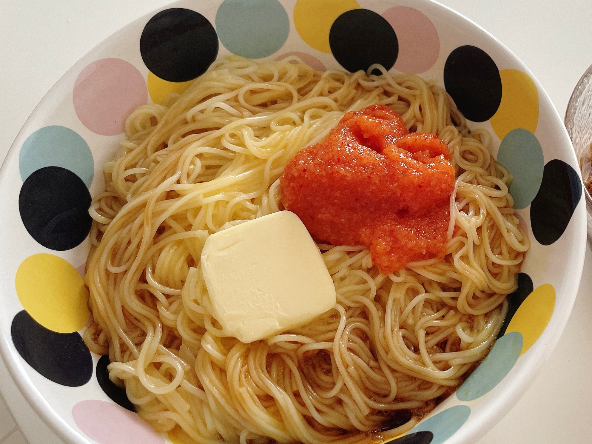 明太釜玉そうめん