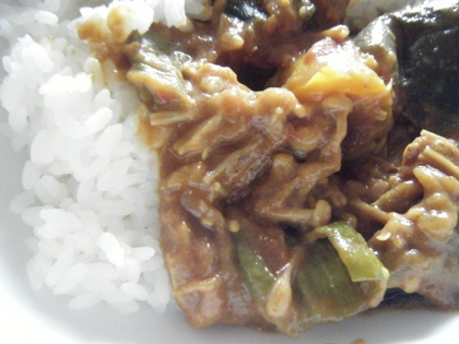 夏野菜カレーとっても美味しかったです♪たっぷり野菜カレーは元気になりますねヽ(*´∀｀)ノ