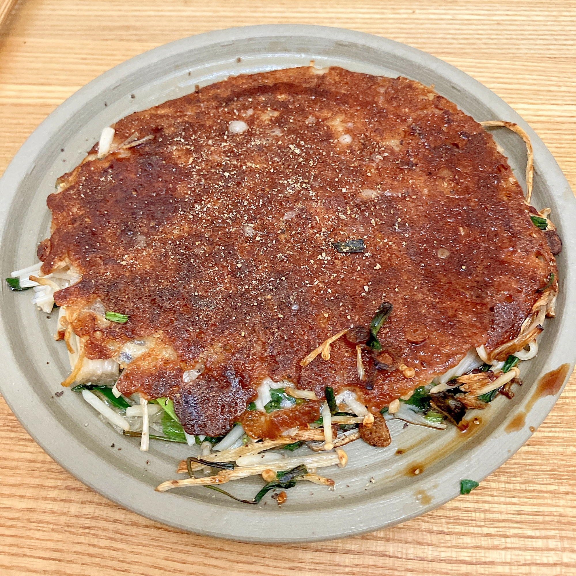 ライスペーパーを使って！えのきのチーズ焼き