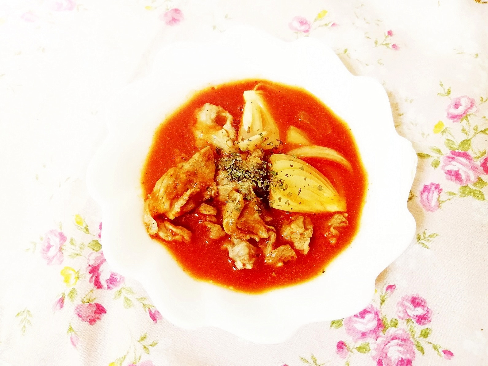 トマトジュースで♪牛肉と玉葱のスープ レシピ・作り方 by 仄香
