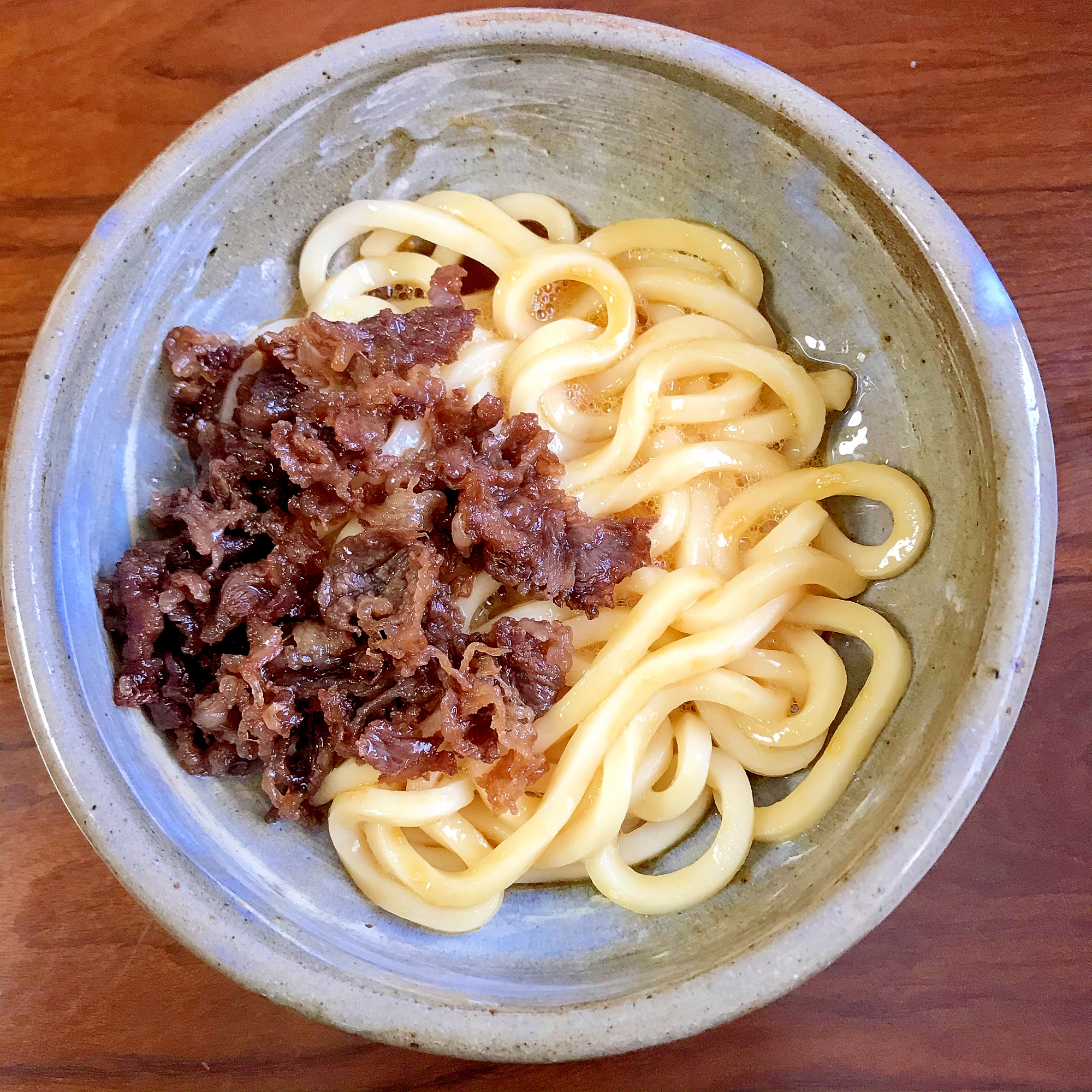 釜玉肉うどん