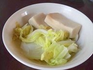 高野豆腐と白菜のさっと煮