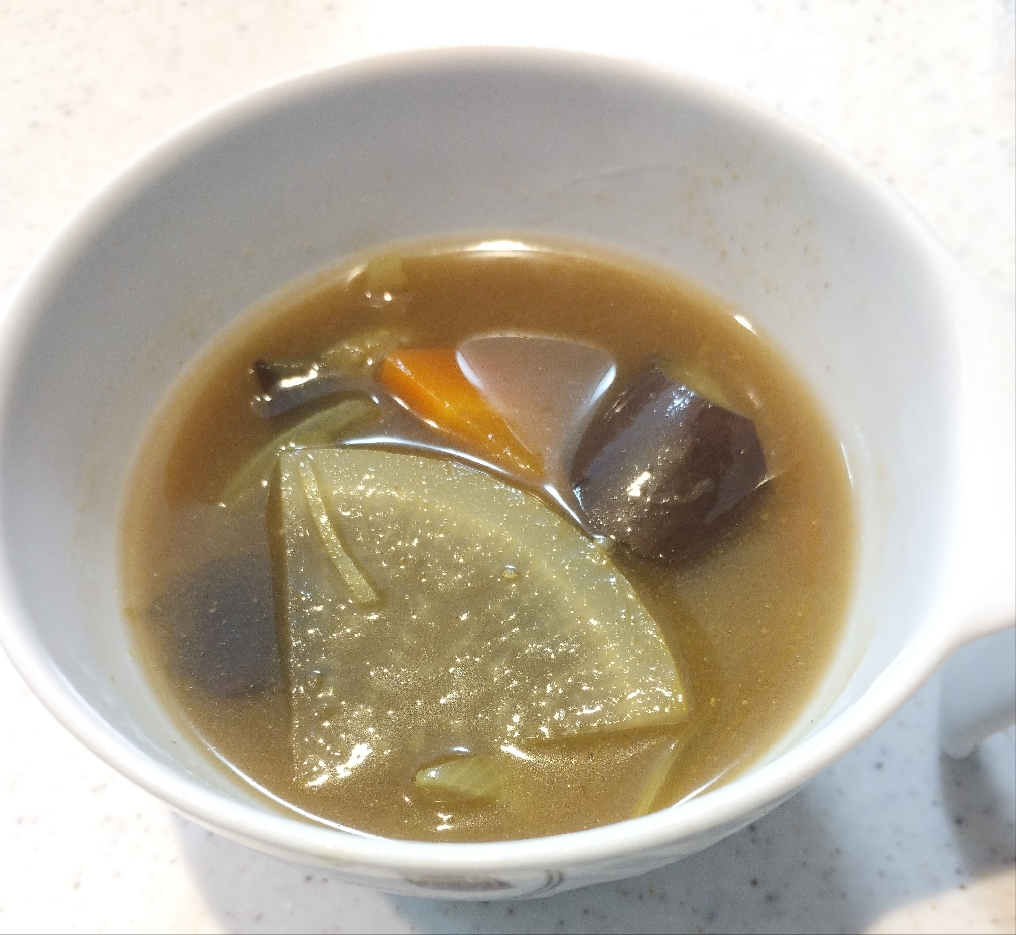 大根入り和風カレースープ