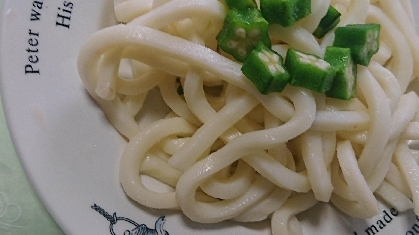 オクラの冷やしうどん