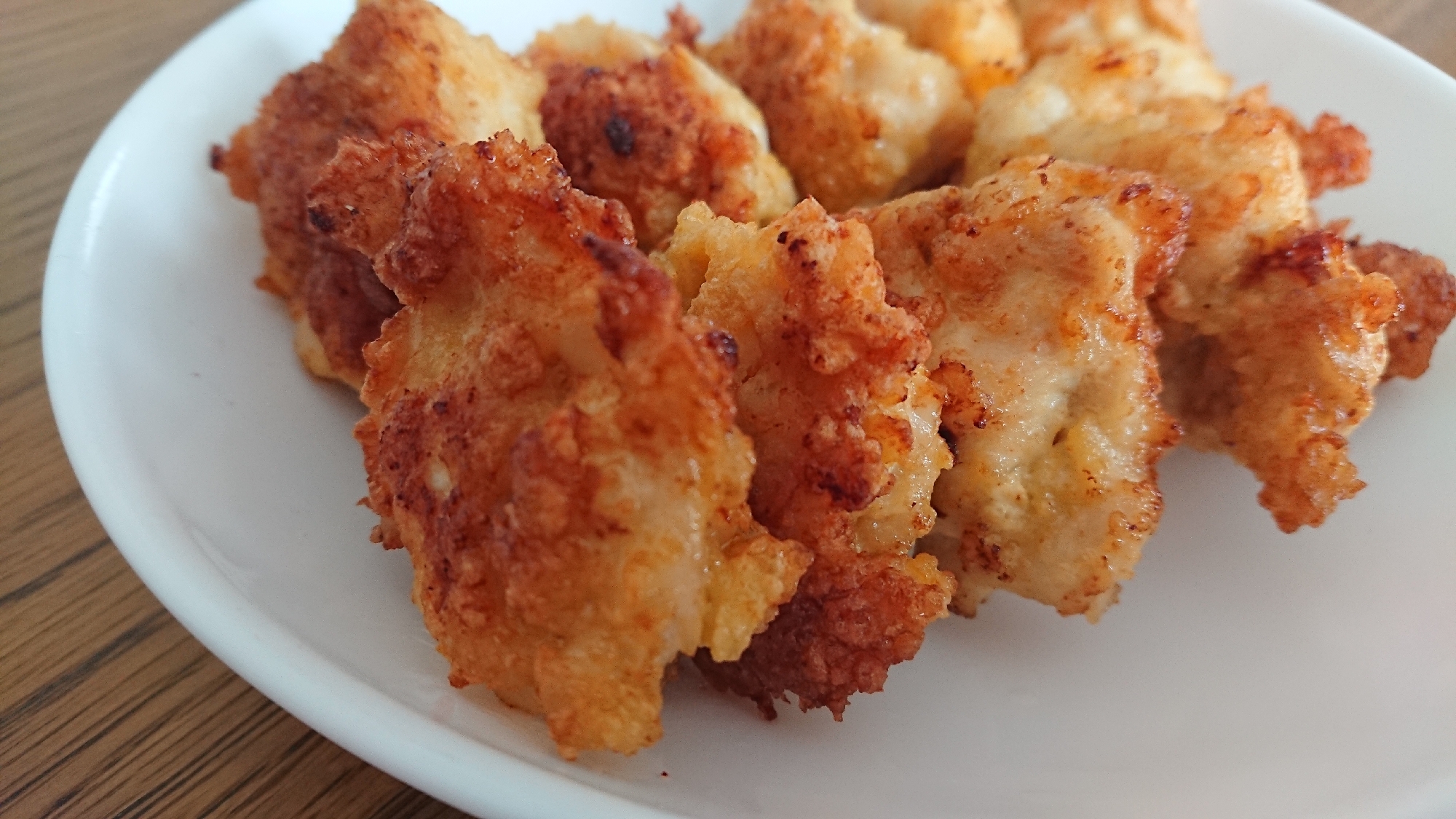 鶏胸肉の麩チキンナゲット 揚げ焼き