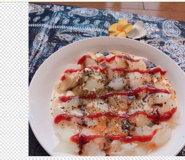 [レンジ]玉ねぎ&豆腐のバジル温サラダ