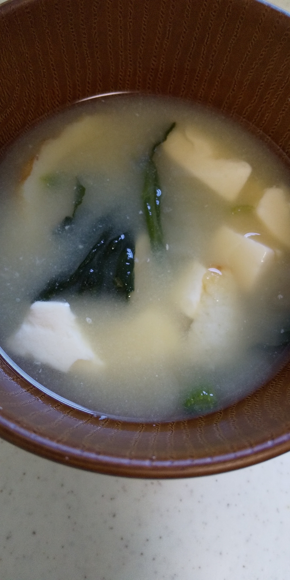 ほうれん草の味噌汁