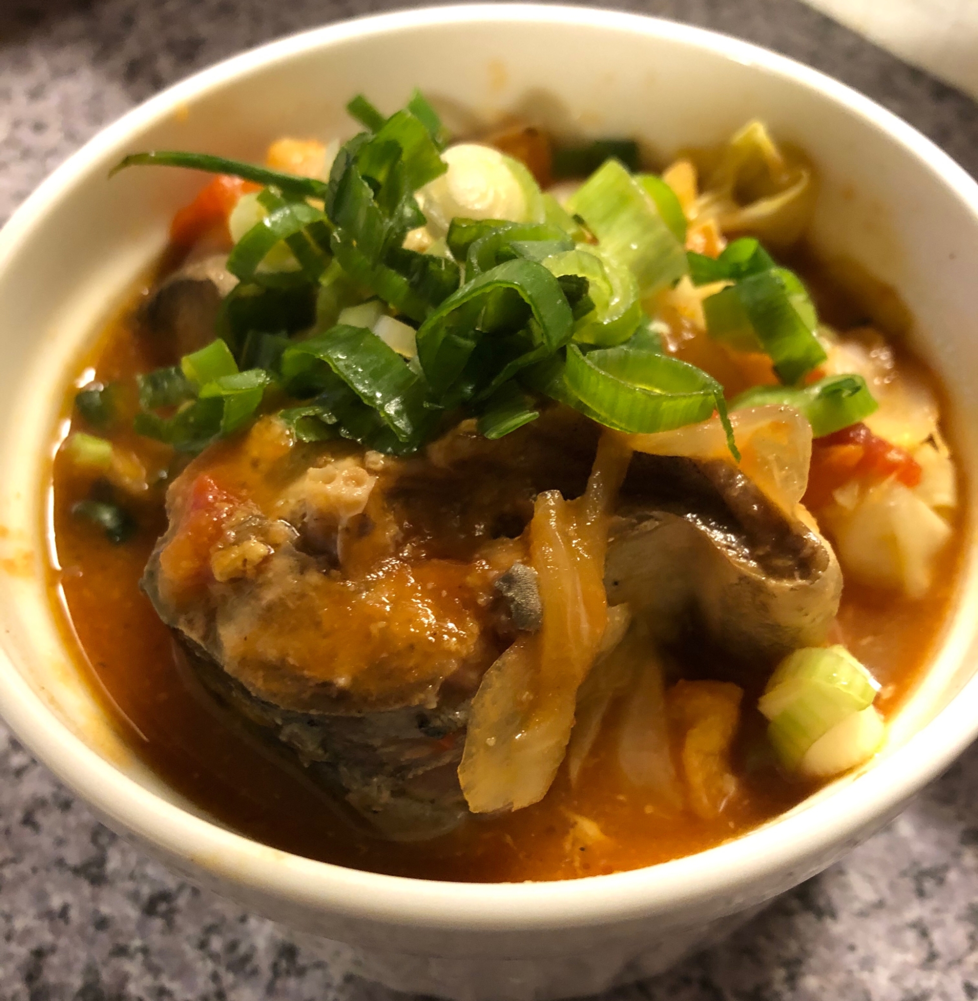 サバ缶とトマト缶の和風煮込み★