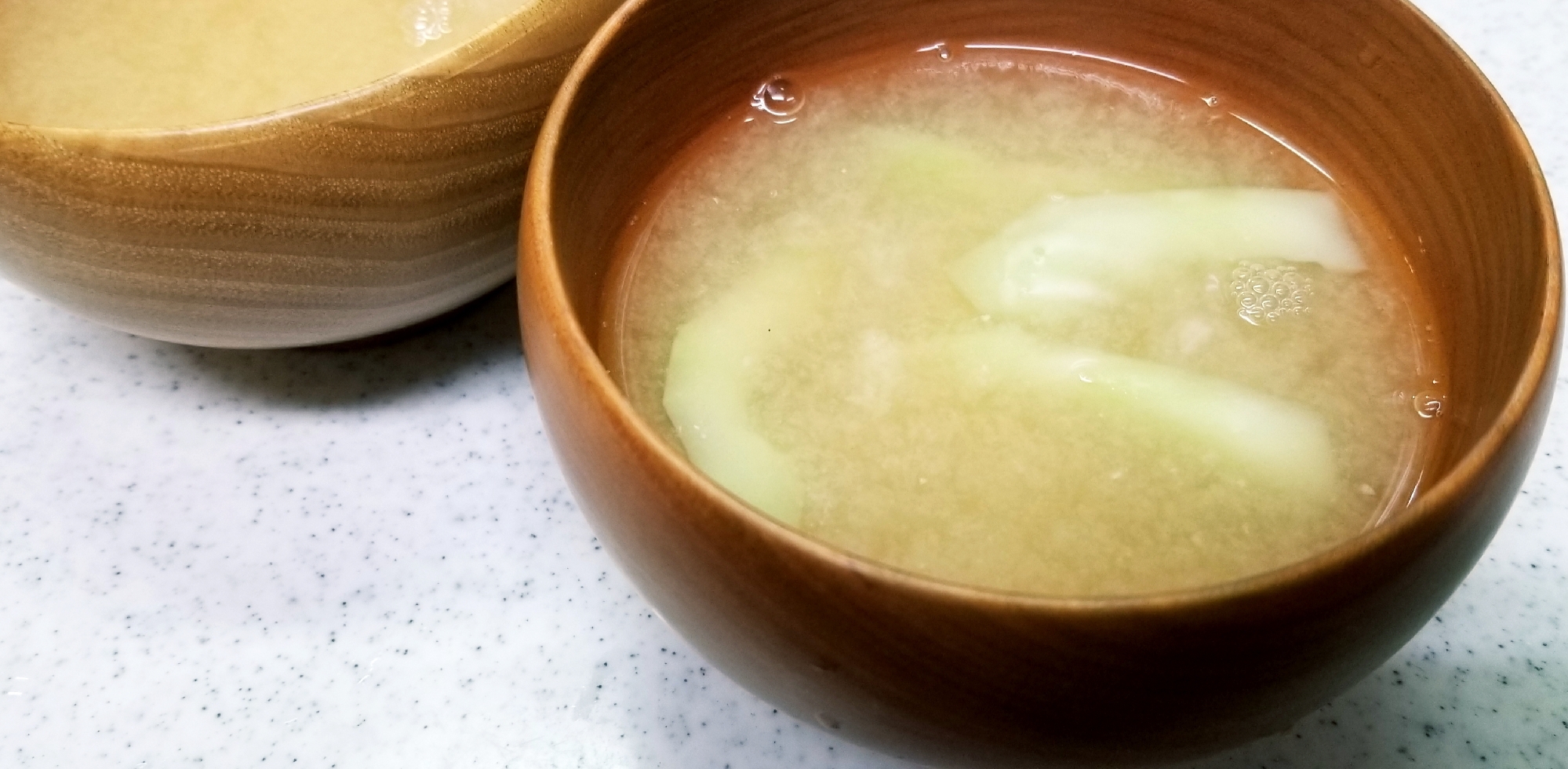 節約レシピ★ブロッコリーの茎のお味噌汁