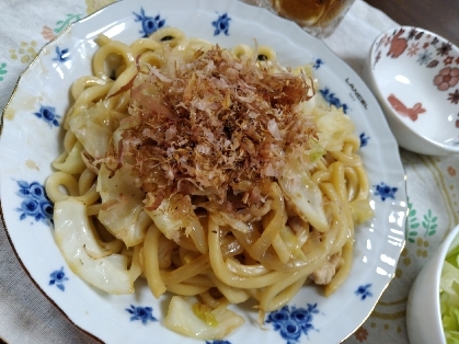 茹でうどんを使って簡単焼きうどん