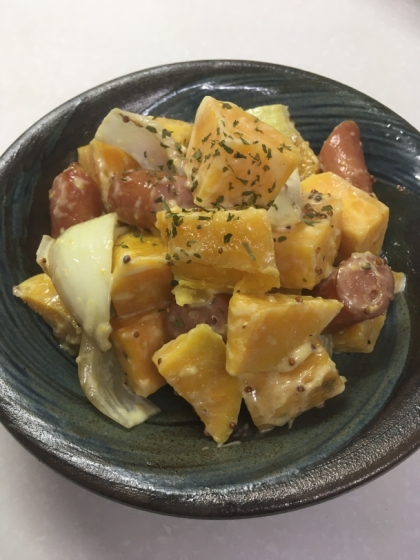 YAMAT☆さん、ころころジャーマンさつま焼きを作りました♡さつま芋の甘さと、マヨネーズがとても美味しくて癖になりそうです！素敵なレシピありがとうございます❣️