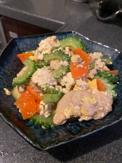 木綿豆腐で作りました。
美味しくできました＾＾