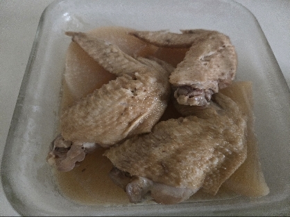 旦那絶賛！炊飯器でとろとろ♪手羽先と大根煮