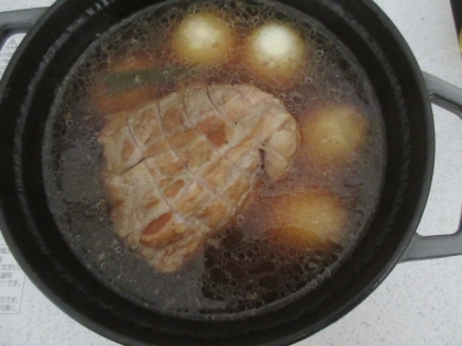 ストウブDe〜煮豚&味玉