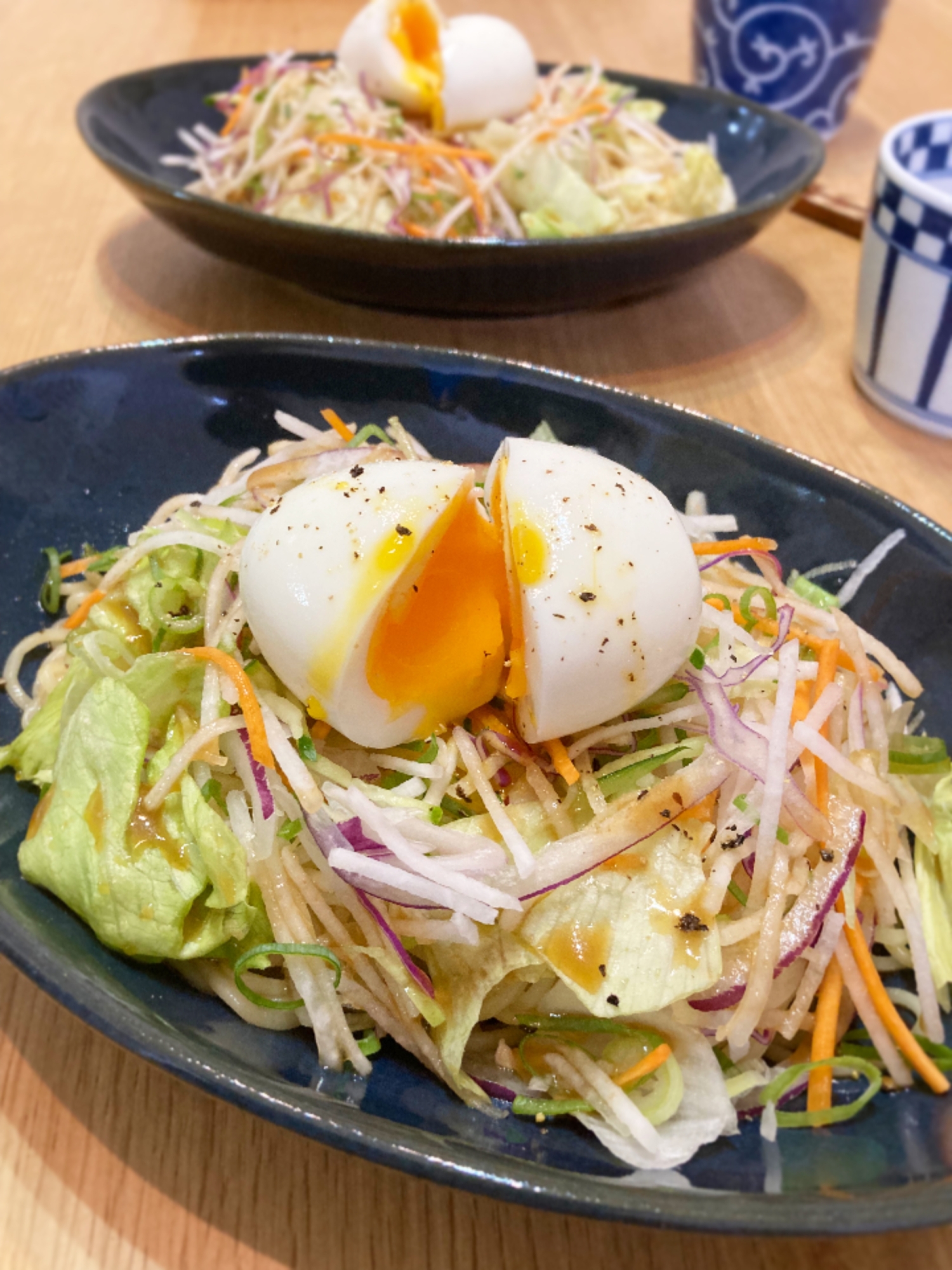 カット野菜で簡単☆ヘルシーサラダ冷麺❣️