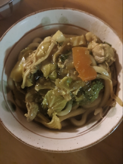ハヤシライスの残りを使ってカレーうどん