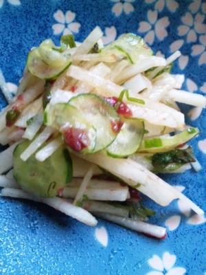 さっぱり大根サラダの梅肉和え☆