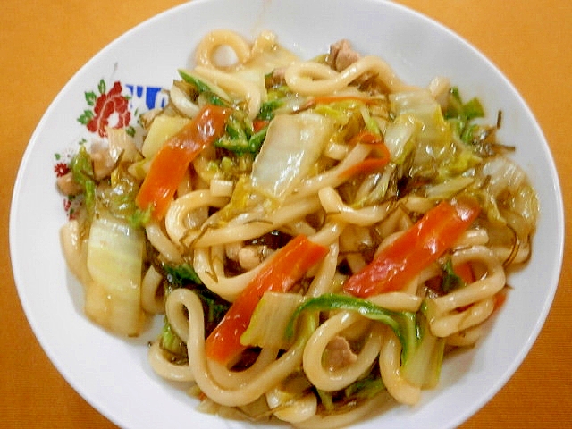 豚肉・白菜のあんかけうどん