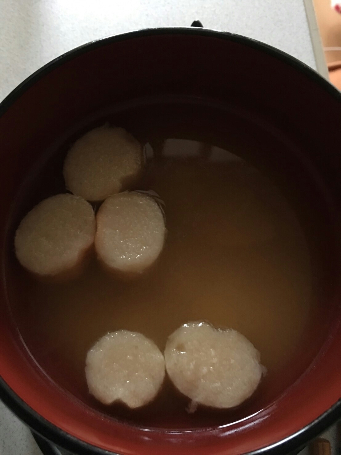 麩と大根の味噌汁