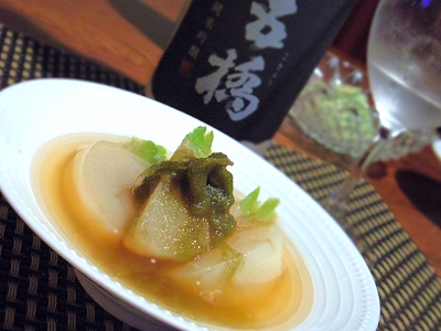 おうち居酒屋、蕪の出汁煮