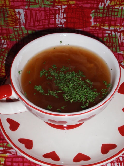 炊飯器de新玉のオニオンスープ