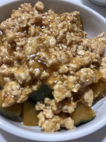 合挽き肉とかぼちゃの甘辛煮＋＋