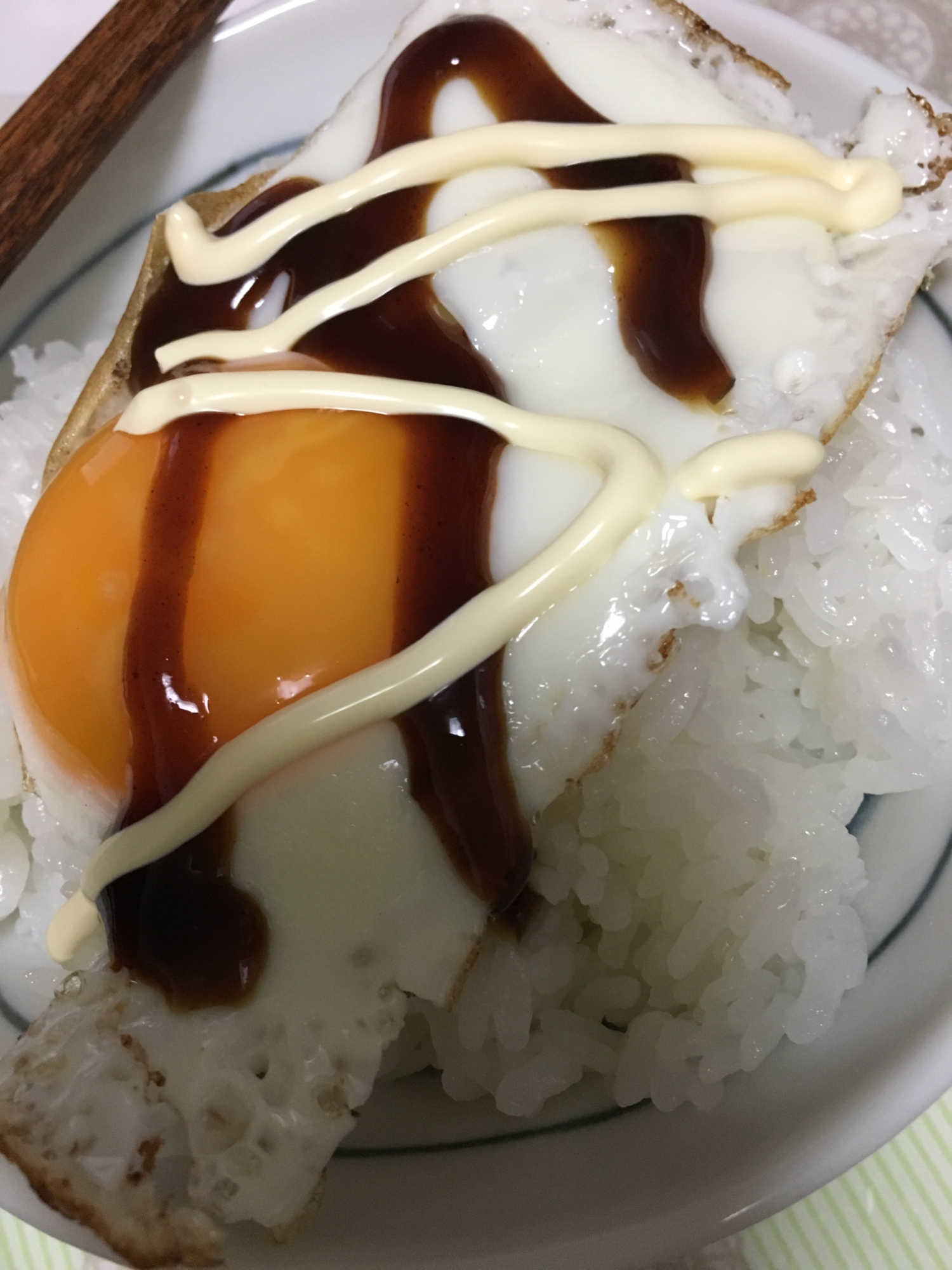 簡単目玉焼き丼