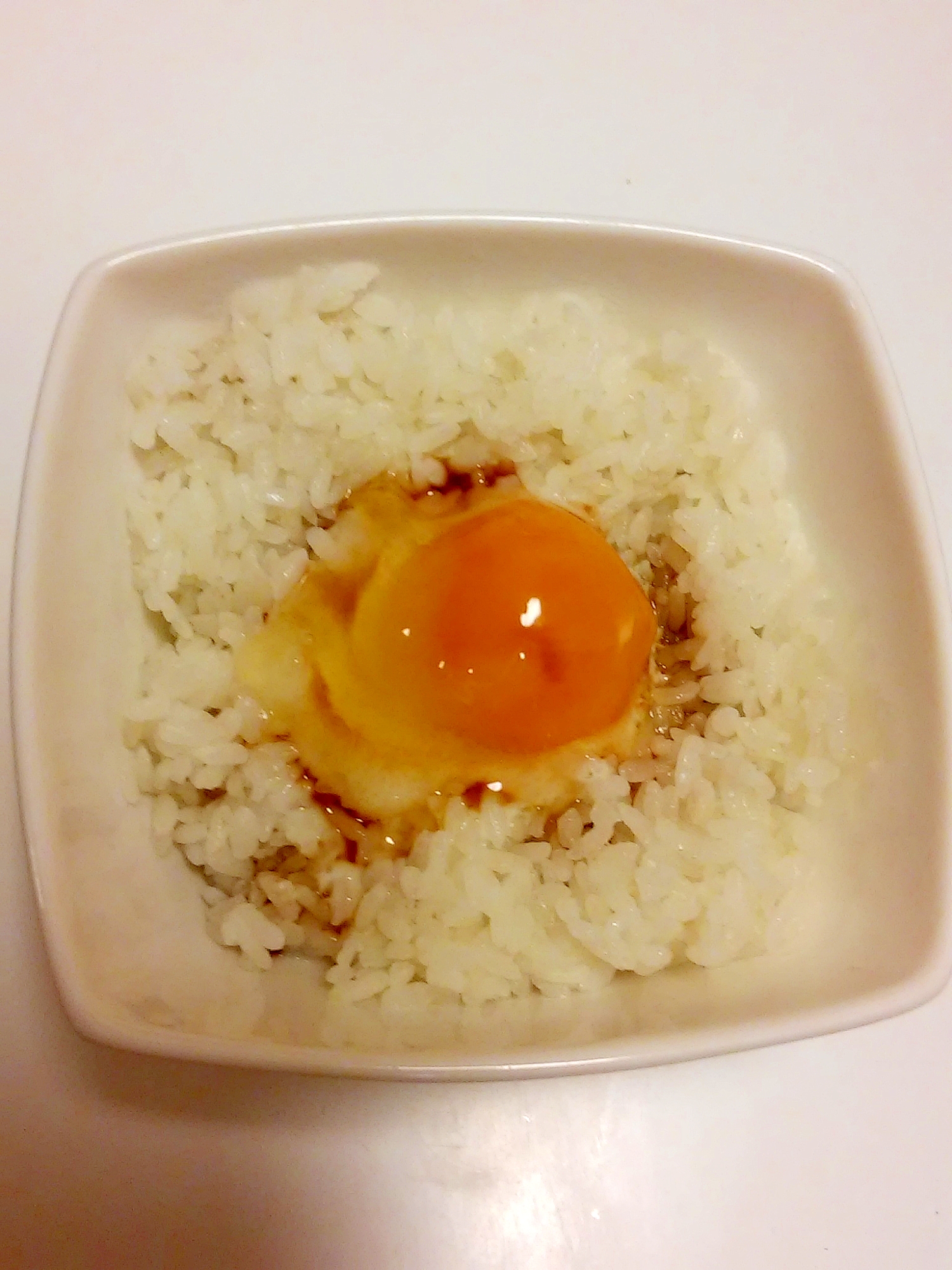 ポン酢がアクセント☆冷凍卵の卵かけご飯