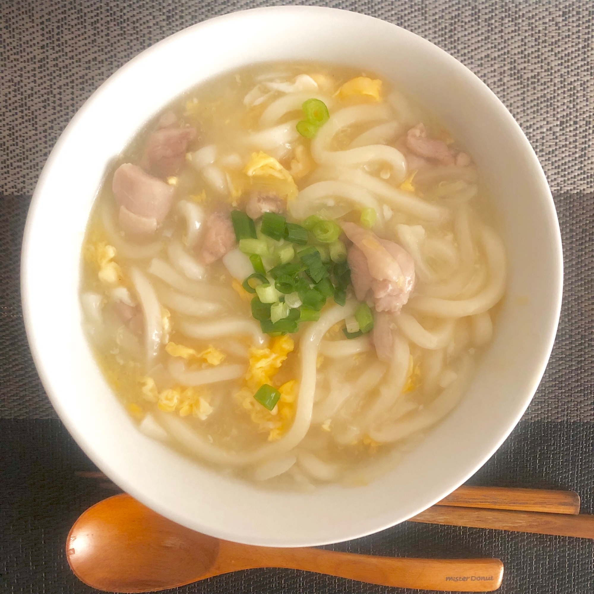 鶏肉と卵の親子あんかけうどん