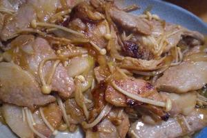 豚カルビが美味しい「豚カルビと野菜のタレ炒め」　♪