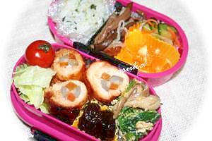 ささみの根菜巻きお野菜たっぷり弁当♫