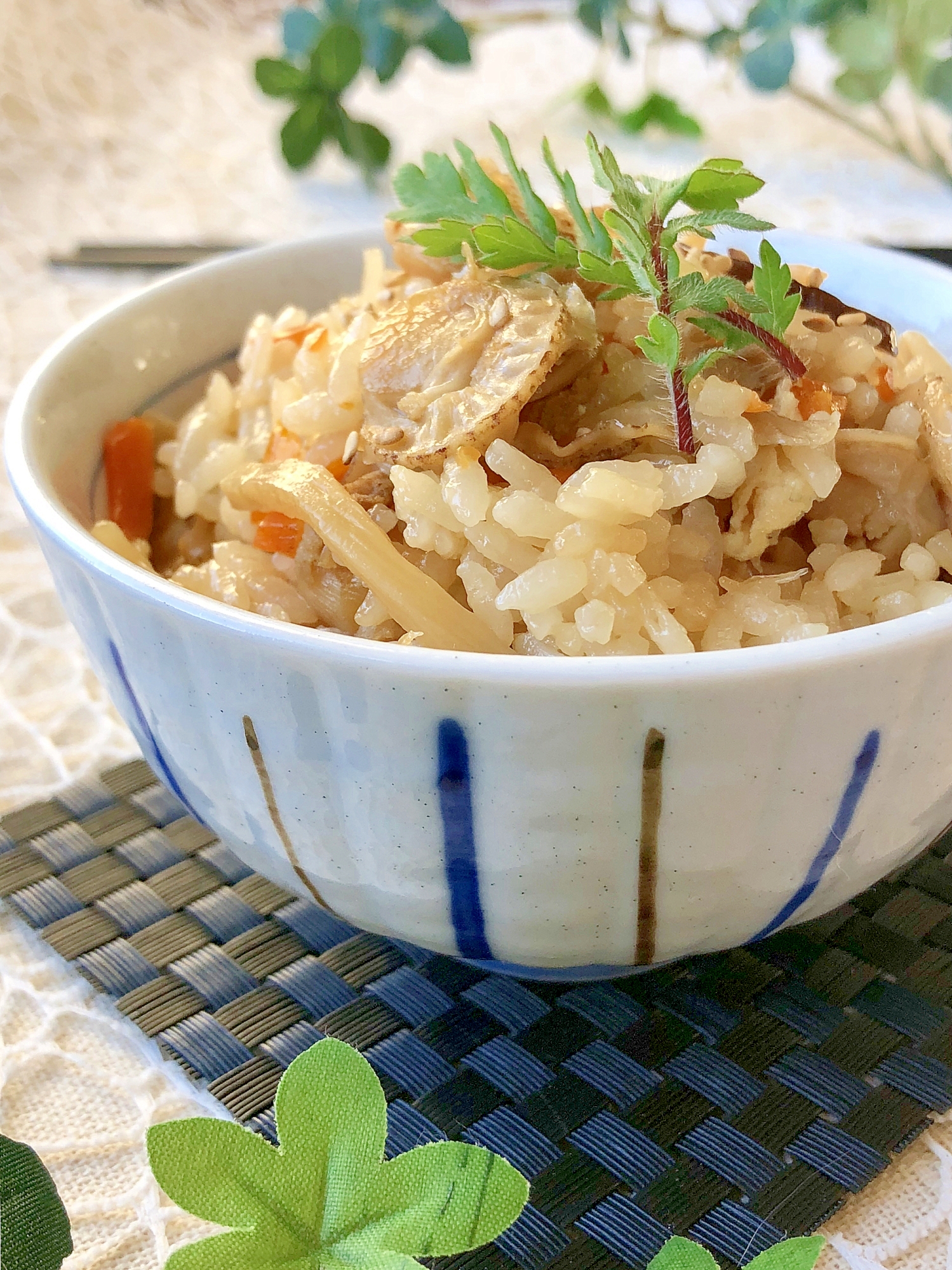 旨味たっぷり♡ベビーホタテの炊き込みご飯