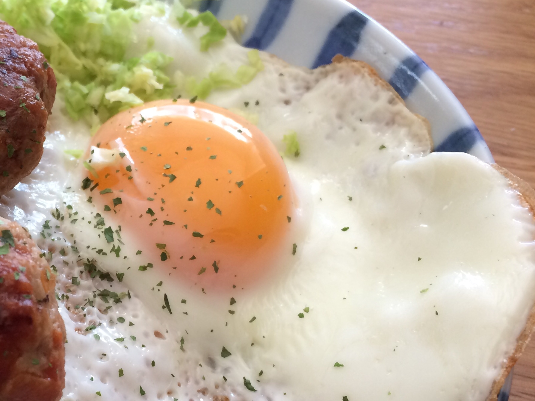 目玉焼きのちょい技