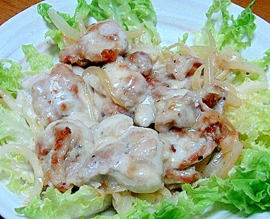 鶏のにんにくチーズ焼き