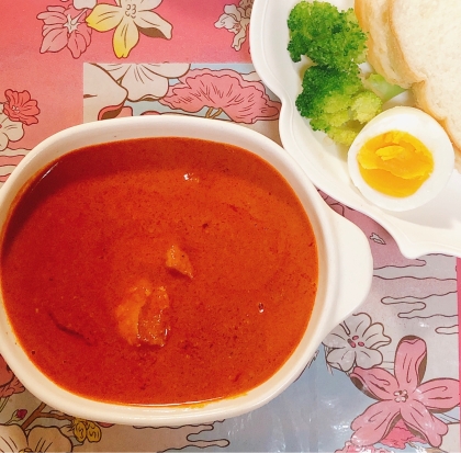 お肉ホロホロ♡カフェ風♡手羽元のトマトチキンカレー