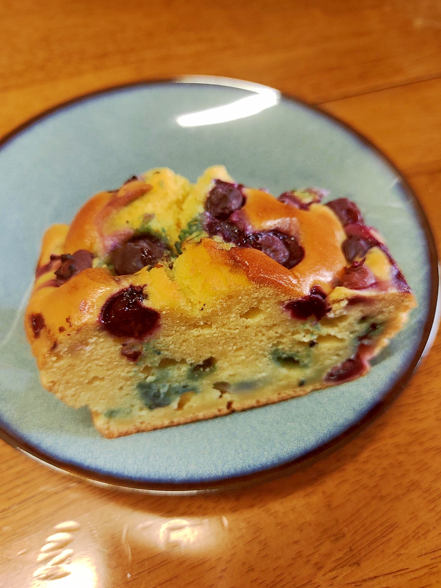 ブルーベリーのケーキ