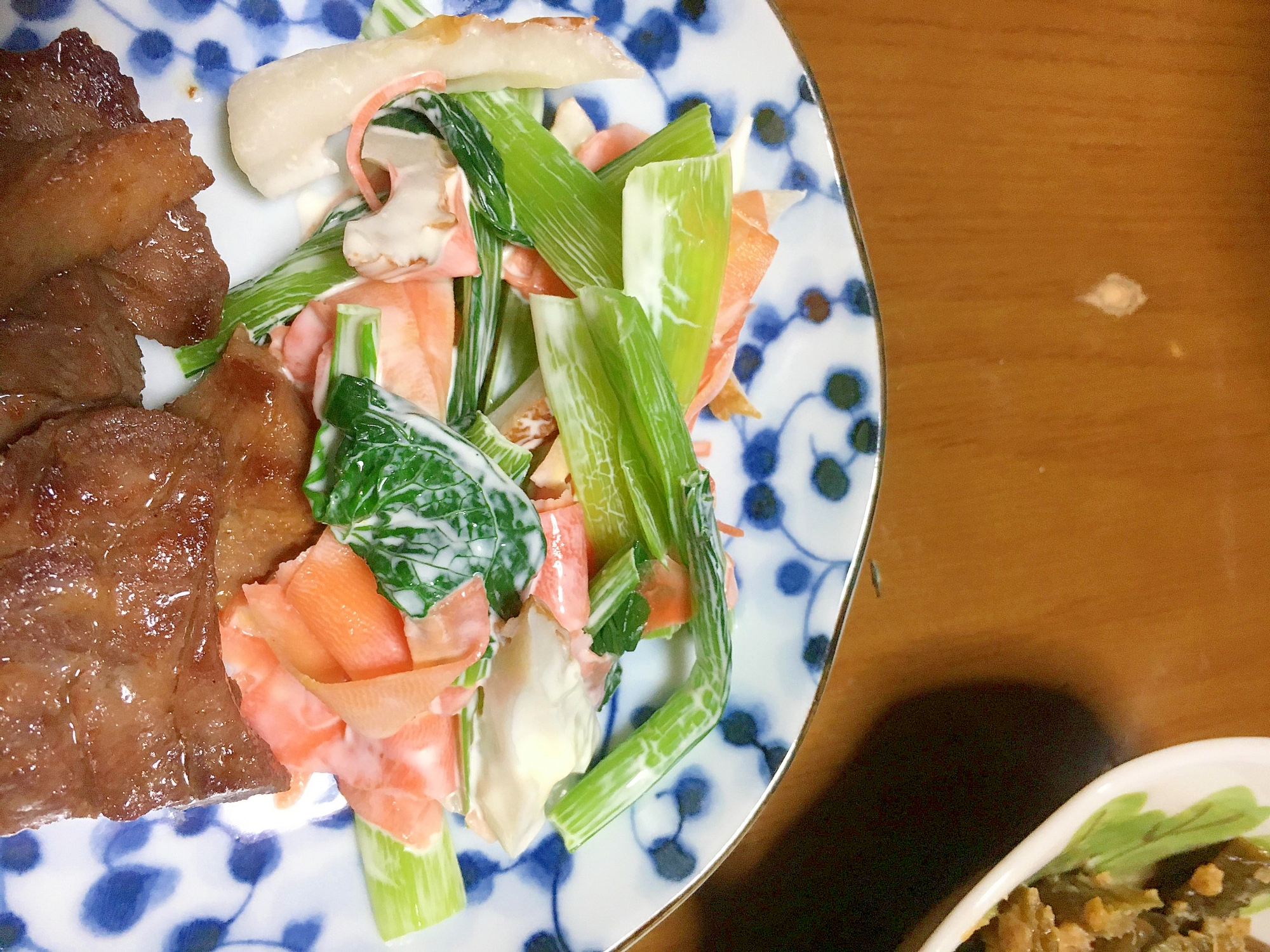 小松菜とちくわのマヨサラダ