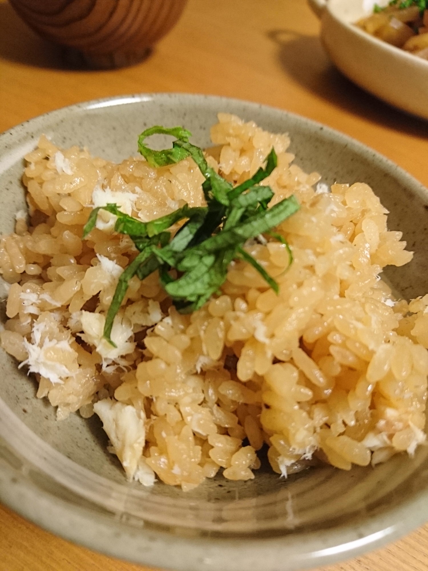 釣れすぎたセイゴの炊き込みご飯