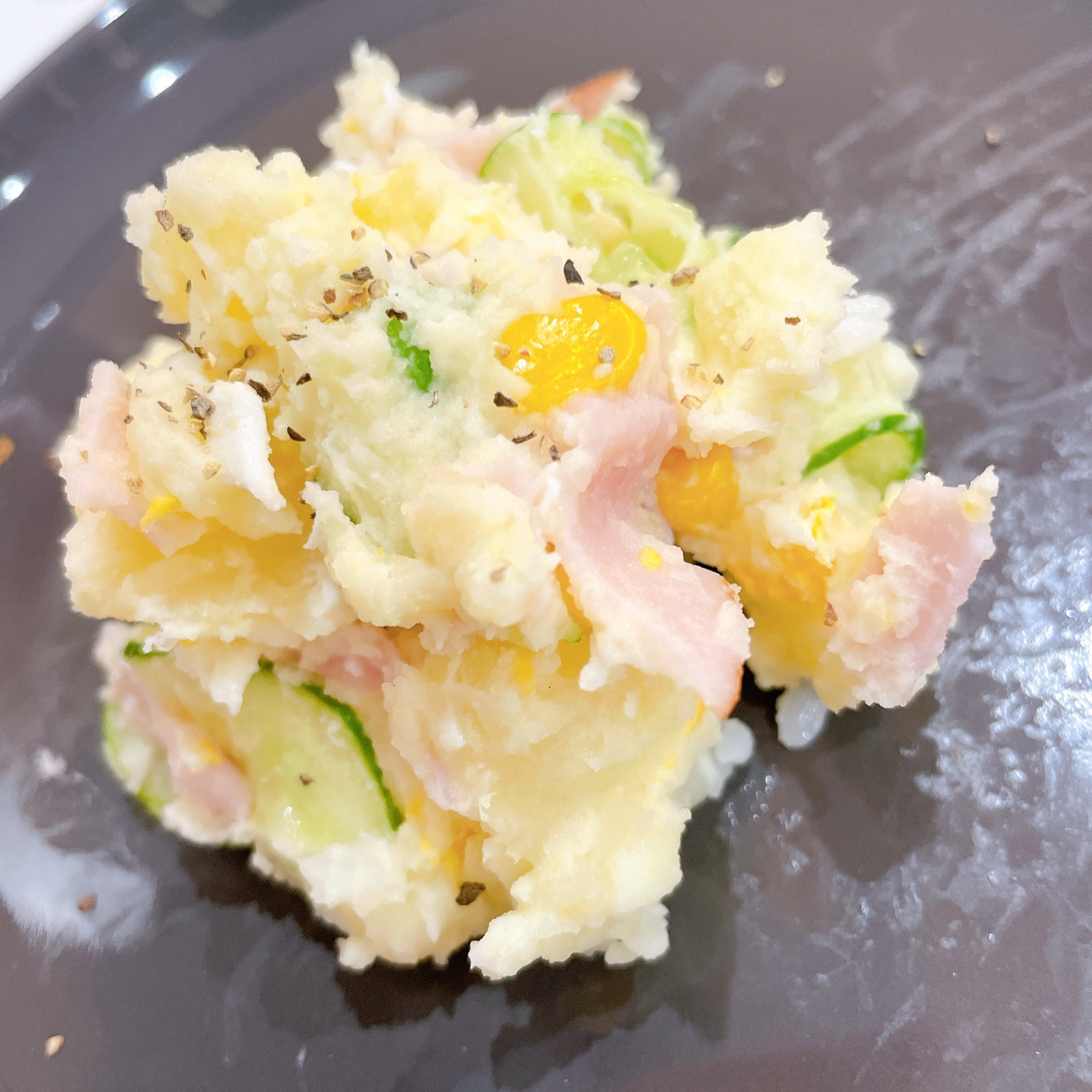 2歳児も大好き!レンジで時短、美味しいポテサラ