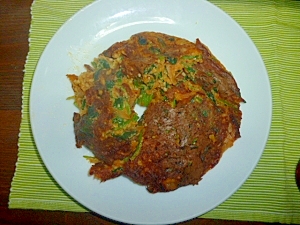 納豆 キムチは好きですか お好み焼き風混ぜ混ぜ焼き レシピ 作り方 By さとママ3645 楽天レシピ