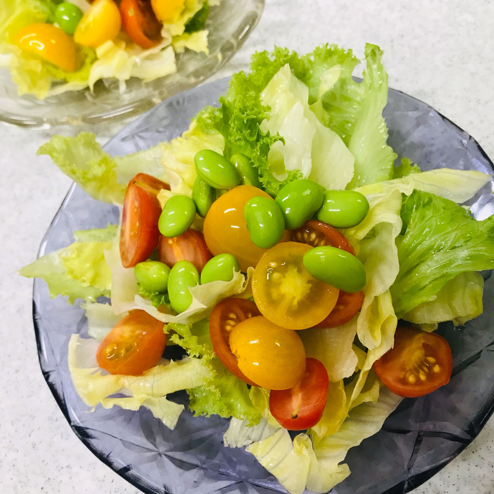 枝豆とカラフルミニトマトのサラダ