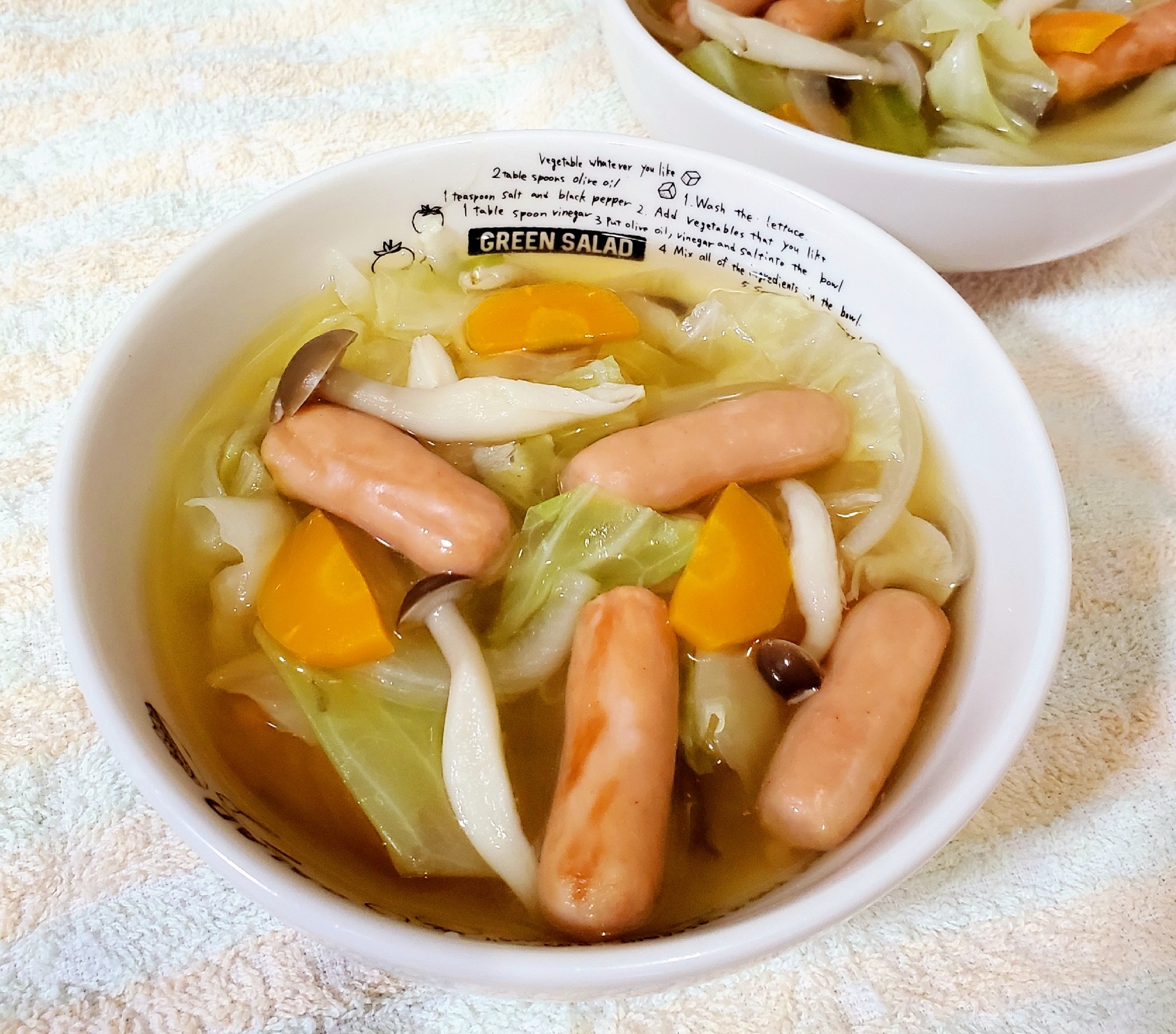 ミルトポゥ入り野菜スープ