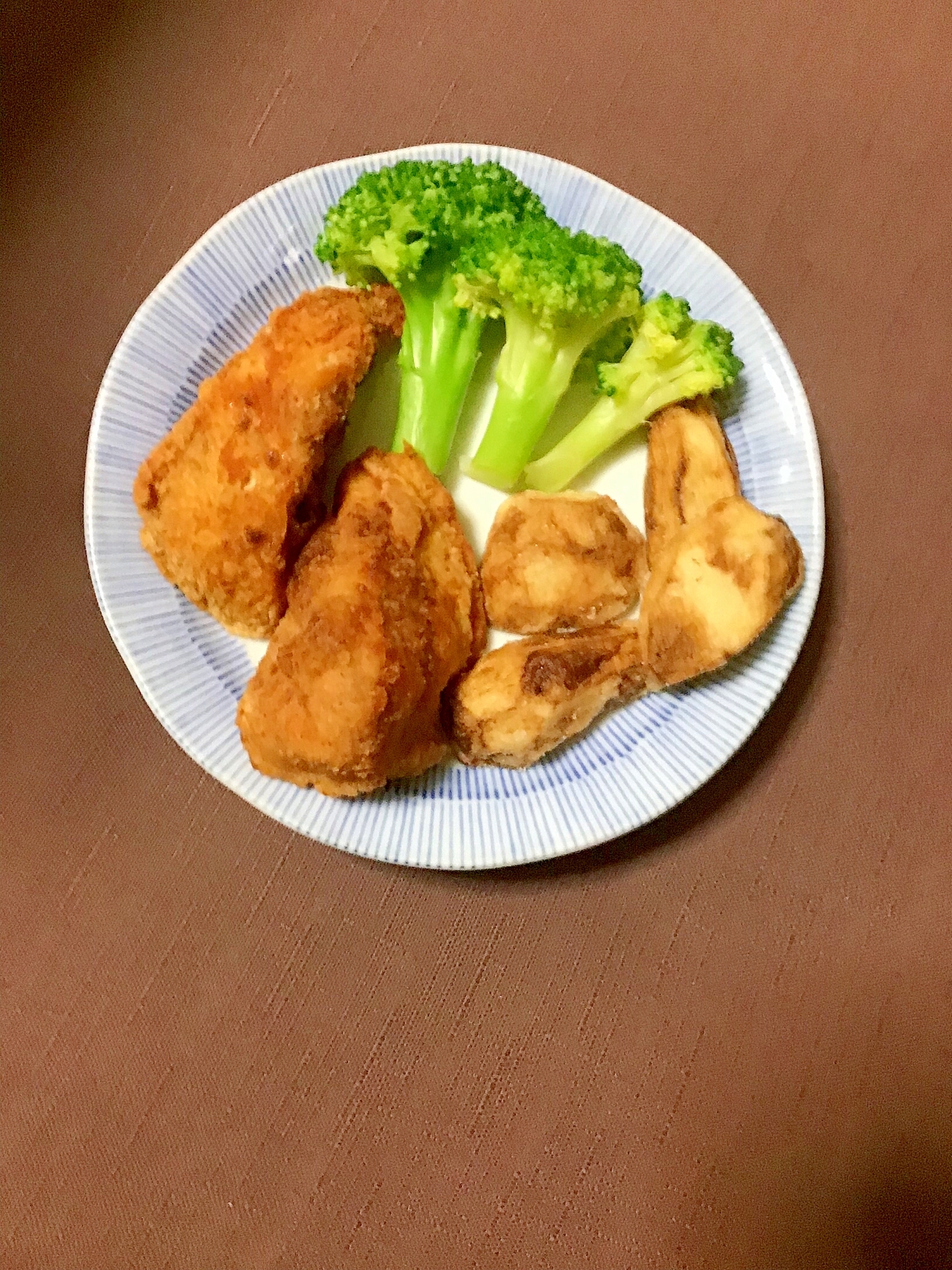 トリと里芋の竜田揚げセット。