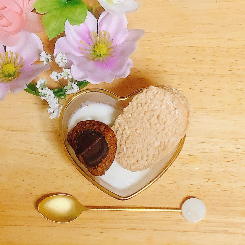 洋＋和♪お菓子ヨーグルト