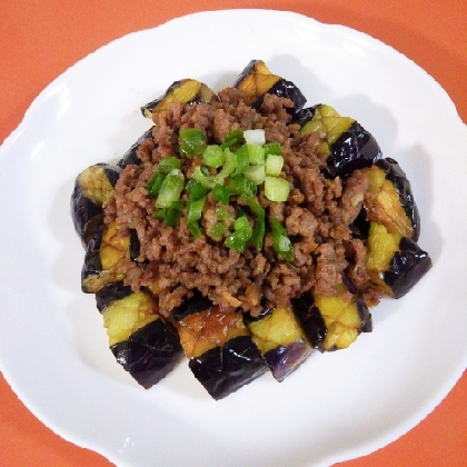 揚げなすの豚ひき肉味噌