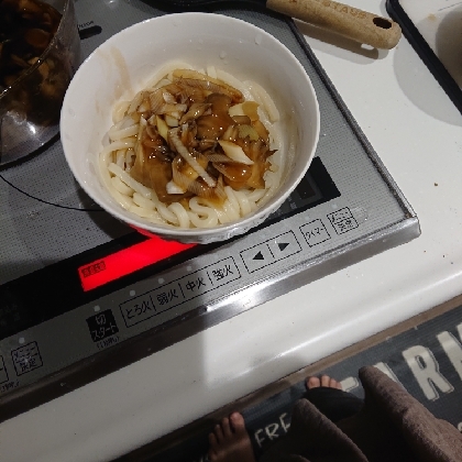 ホタテ醤油のカレーうどん